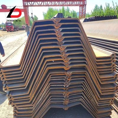 S275 S355 Q345 Z型シートパイル 400X100X10.5mm 6-12m U/C/Z/Tタイプ