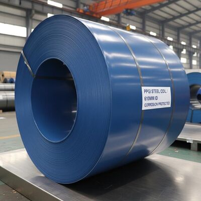 耐腐食性およびカスタム長オプション付き 610mm 内径 PPGI スチールコイル