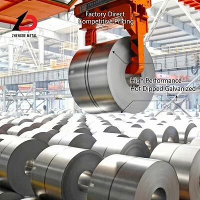 Z40 電熱電熱鋼コイル 0.25-1.5mm 600-1250mm 40g/m2のコーティングを持つ建設グレードの材料