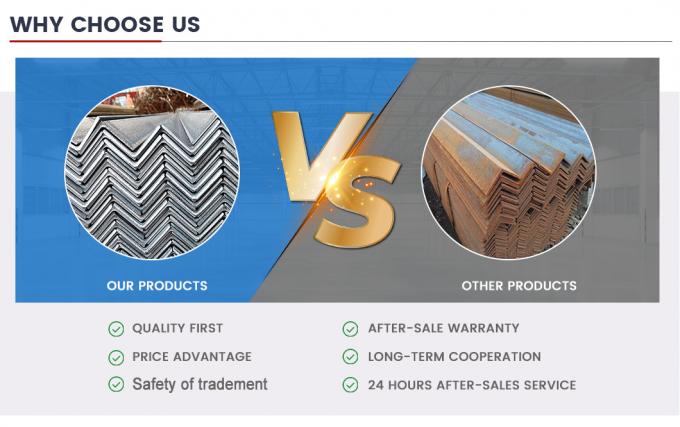 ASTM A36 A53 炭素鋼の角棒 6mm 鋼の角棒 L 形 6